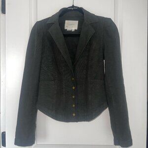 Anthropologie Gray Button Up Jacket, size 0